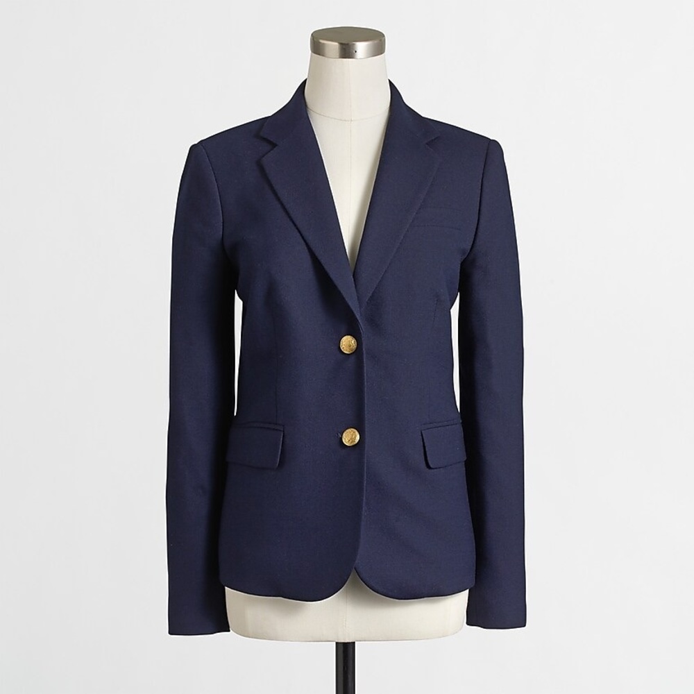 J. Crew Navy Keating Blazer Size 0 NWT